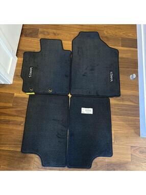 Toyota Yaris Hatchback 2012-2014 Black Floor Mat Set Genuine OEM  PT206-52124-20